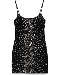 Blumarine - Vestido corto con detalle de cristales - Lyst