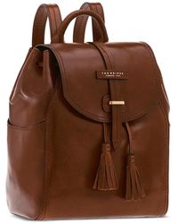 The Bridge - Florentin Tassel-Detail Leather Backpack - Lyst