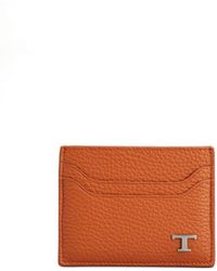 Tod's - Logo-plaque Leather Cardholder - Lyst