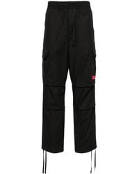 HUGO - Logo-Appliqué Cargo Trousers - Lyst