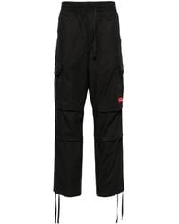 HUGO - Logo-Appliqué Cargo Trousers - Lyst