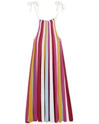 Chinti & Parker - Striped Straps Midi Dress - Lyst