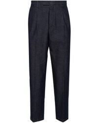 Briglia 1949 - Twill Cotton-blend Tailored Trousers - Lyst