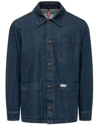 Fay - Sobrecamisa Con Parche Del Logo - Lyst