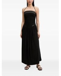 Liu Jo - Robe Longue À Dos Nu À Ornements De Clous - Lyst