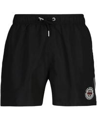 GANT - Logo-Print Swim Shorts - Lyst
