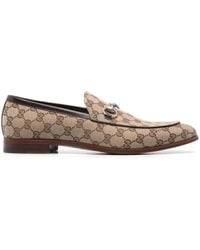 Gucci - Horsebit GG Canvas Loafer - Lyst