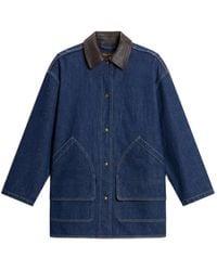 Woolrich - Contrast-Collar Denim Jacket - Lyst