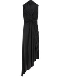 Balenciaga - Asymmetrical Midi Dress - Lyst