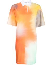 Maison Kitsuné - Kleid mit abstraktem Print - Lyst