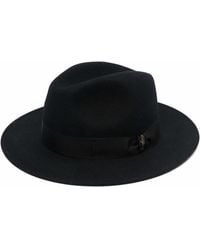 Borsalino - Logo Ribbon-Trim Fedora Hat - Lyst