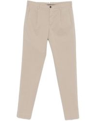 Incotex - Pleat-Detail Tapered Trousers - Lyst