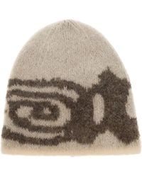 ROA - Logo-Intarsia Mohair-Blend Beanie Hat - Lyst