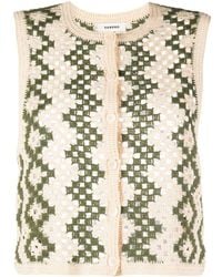 Sandro - Crochet-knit Crop Top - Lyst