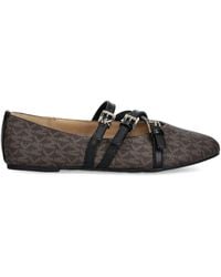 MICHAEL Michael Kors - Monogram-Pattern Buckled Ballet Flats - Lyst
