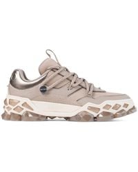 Jimmy Choo - Diamond X Leather Sneakers - Lyst