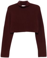 Christian Wijnants - Kavin Mock-Neck Cropped Sweater - Lyst