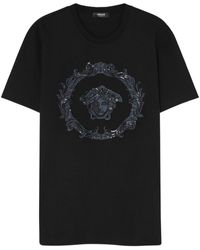 Versace - Camiseta con logo Medusa Cartouche - Lyst
