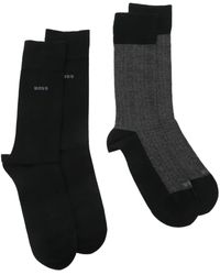 BOSS - Logo-Detail Socks (Pack Of Two) - Lyst