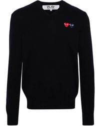 COMME DES GARÇONS PLAY - Maglione Con Applicazione - Lyst