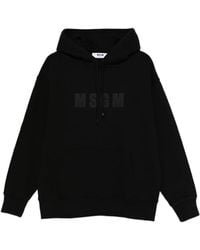 MSGM - Hoodie Met Logoprint - Lyst