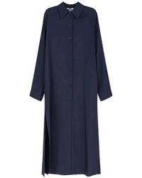 Hevò - Button-Up Shirt Maxi Dress - Lyst