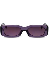 The Attico - Mini Marfa Rectangle-Frame Sunglasses - Lyst