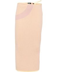 Gcds - Comma Logo-plaque Ribbed Skirt - Lyst