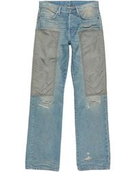 Acne Studios - Panelled Distressed Jeans - Lyst