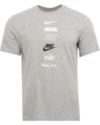 Nike - Sportswear Club Logo-Print T-Shirt - Lyst