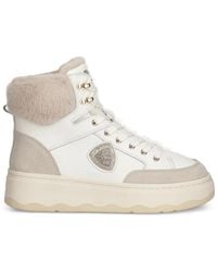 Blauer - Baskets À Lacets Et Bords En Fourrure Artificielle - Lyst