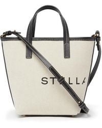 Stella McCartney - Logo-Print Cotton Tote Bag - Lyst