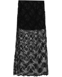 So Allure - Falda recta con detalle de encaje - Lyst