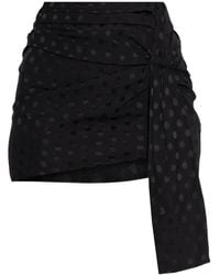 Isabel Marant - Polka-Dot Draped Mini Skirt - Lyst