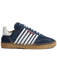 DSquared² - Jeans-Sneakers mit Espadrille-Sohle - Lyst