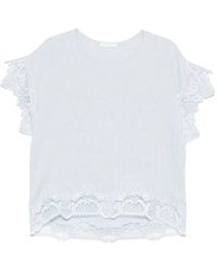Maurizio Mykonos - Bluse mit Kordelbesatz - Lyst