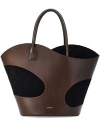Ferragamo - Cut Out-detail Leather Tote Bag - Lyst