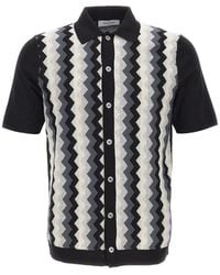 Gran Sasso - Chevron-Jacquard Shirt - Lyst