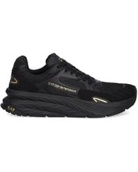 EA7 - Logo-Detail Mesh Sneakers - Lyst