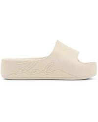 KARL LAGERFELD - Kobo Ii Signia Shine Slides - Lyst