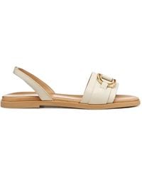 Geox - Naileen Buckle-Detail Slingback Sandals - Lyst