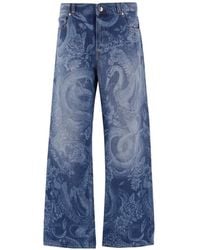 Just Cavalli - Animal-Print Jeans - Lyst