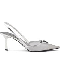Prada - Slingback-Pumps Mit Triangel-Logo 75Mm - Lyst