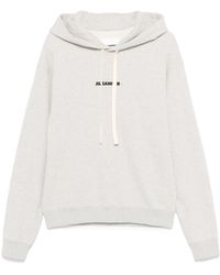 Jil Sander - Light Sweatshirt With Drawstring Hood - Lyst