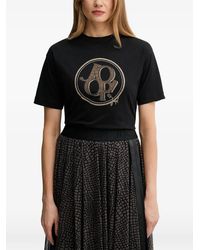 Joop! - Tashi Logo-Print Rhinestone-Embellished T-Shirt - Lyst