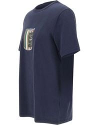 Chiara D'Este - Crewneck Front-Print T-Shirt - Lyst
