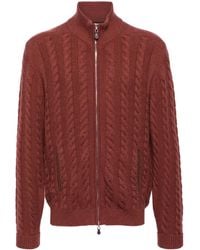 N.Peal Cashmere - Richmond Cable-Knit Cardigan - Lyst