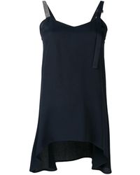 Fabiana Filippi - Donna Top With Satin Finish And Decorative Straps - Lyst