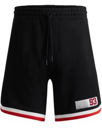 HUGO - Pantalones cortos de deporte con aplique del logo - Lyst