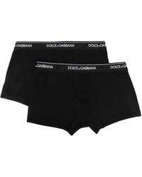 Dolce & Gabbana - Set von 2 Boxern mit Logo -Band - Lyst